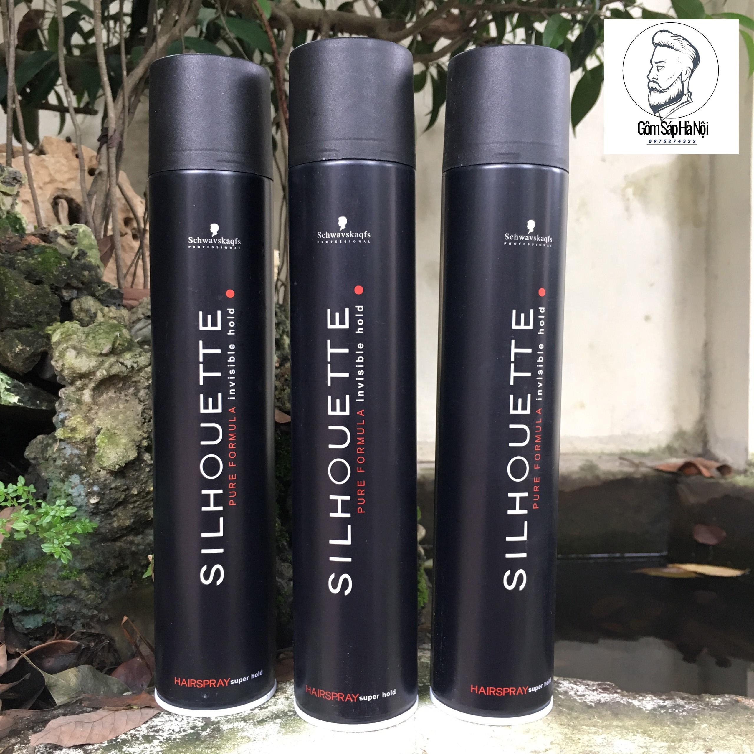 Combo 3 gôm xịt tóc silhouette 400ml