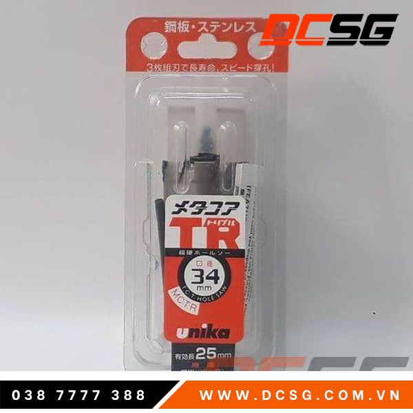 Mũi khoét kợp kim 34mm Unika MCTR-34
