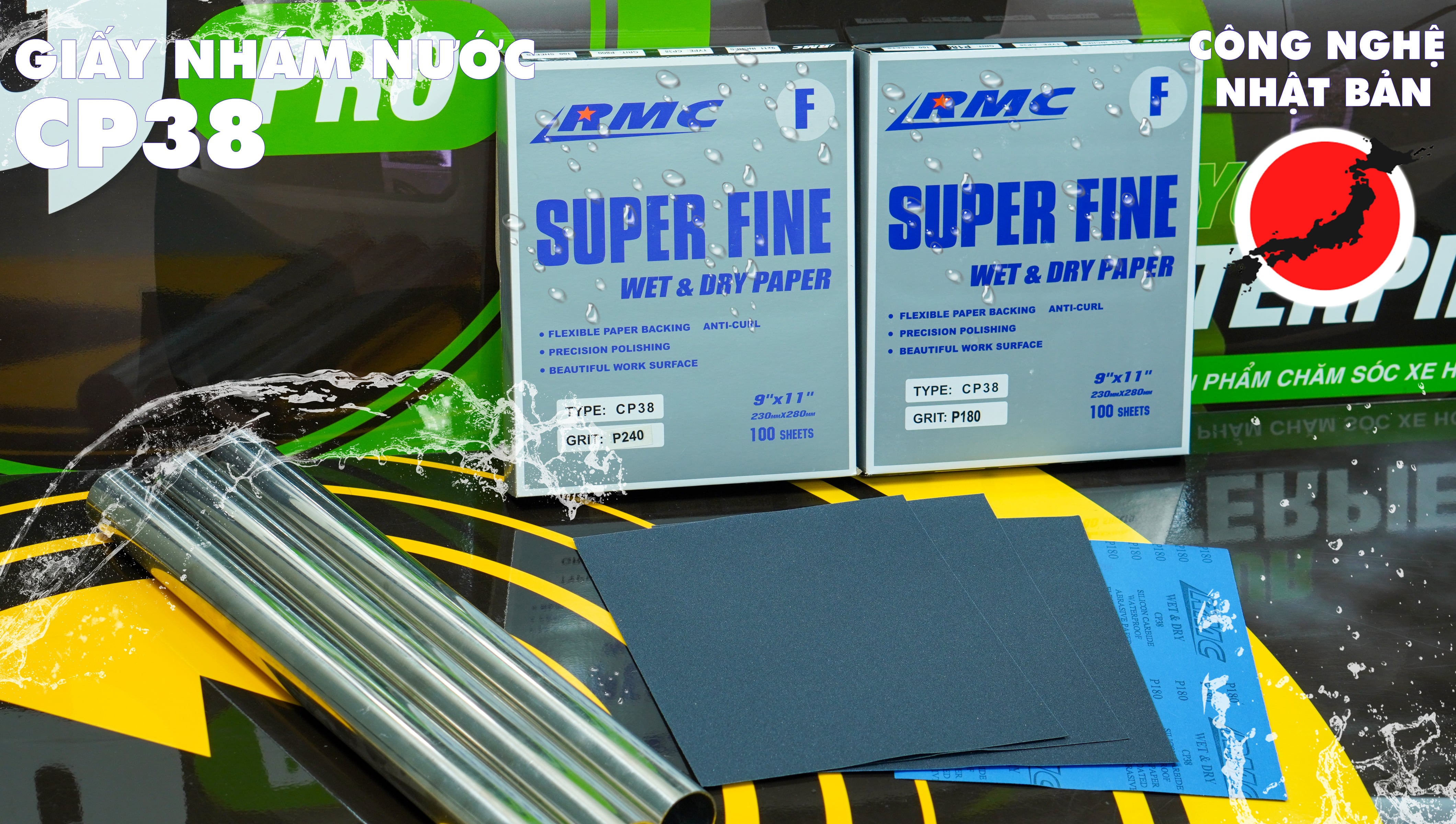 Giấy nhám nước CP38 - hàng Nhật chất lượng cao