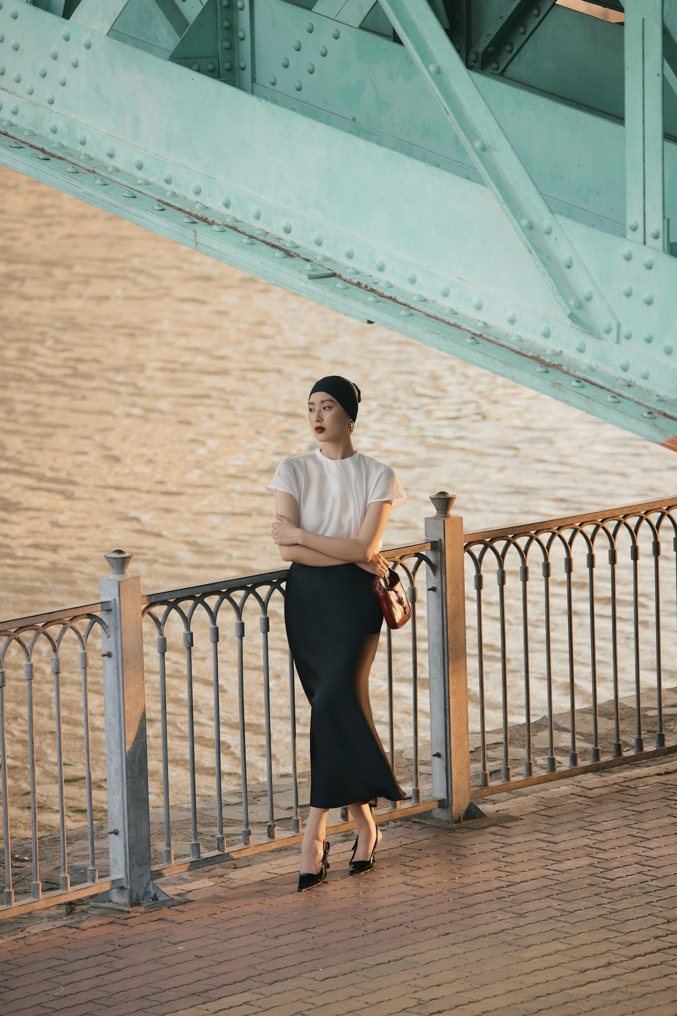 Áo sơ mi lụa Luna Silk Top HUONG BOUTIQUE HBSM1138