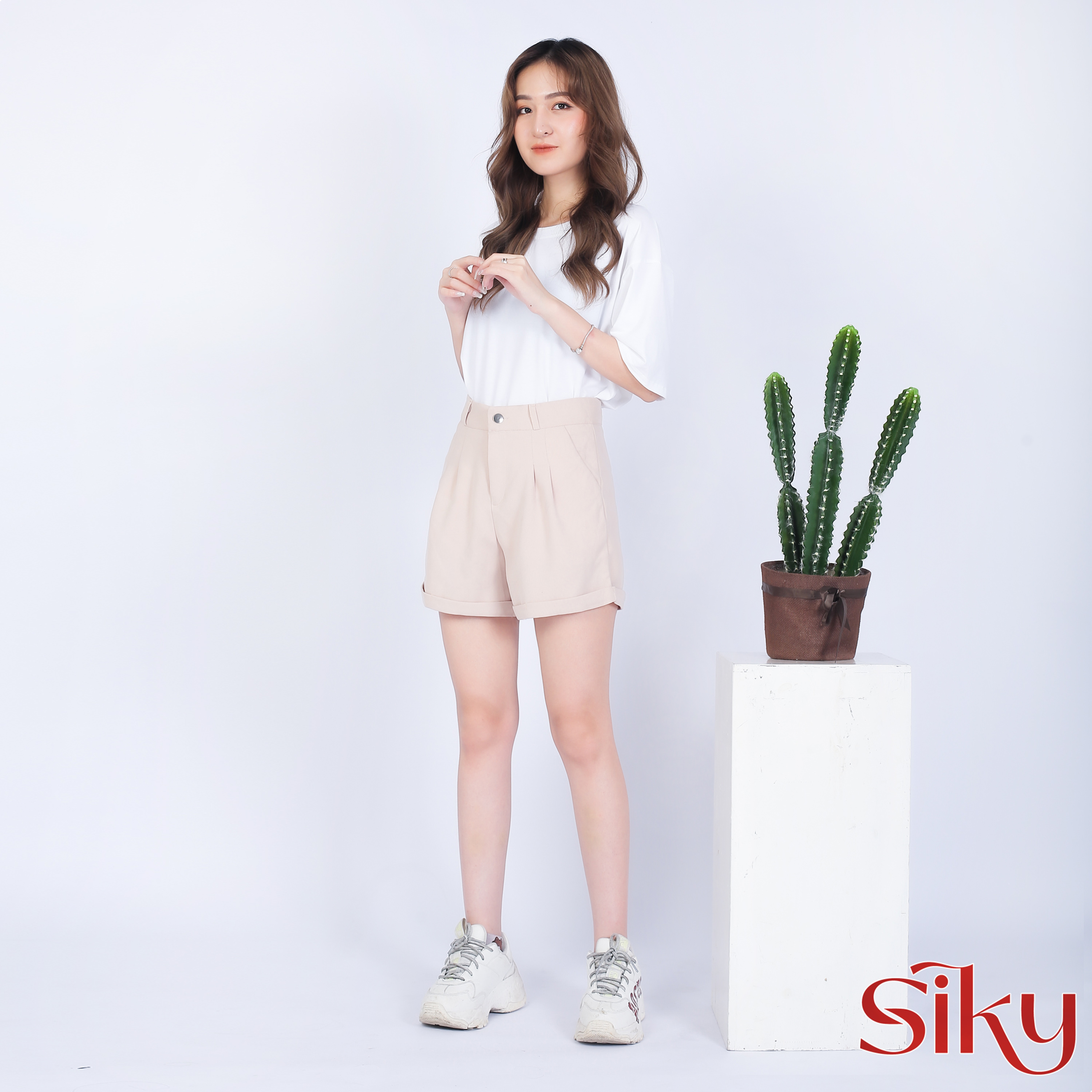 Quần Short Nữ Gập Gấu - SIKY - QS02