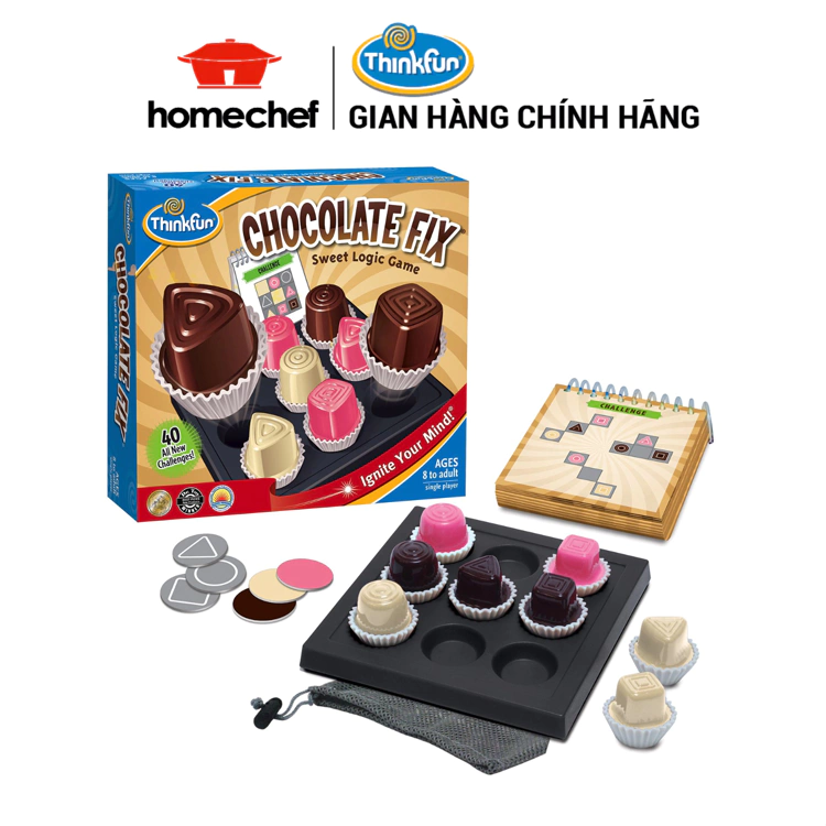 Bộ đồ chơi giáo dục thông minh Thinkfun sắp xếp Socola Chocolate Fix, phát triển khả năng tưởng tượng, nhựa an toàn cho sức khỏe - 1530