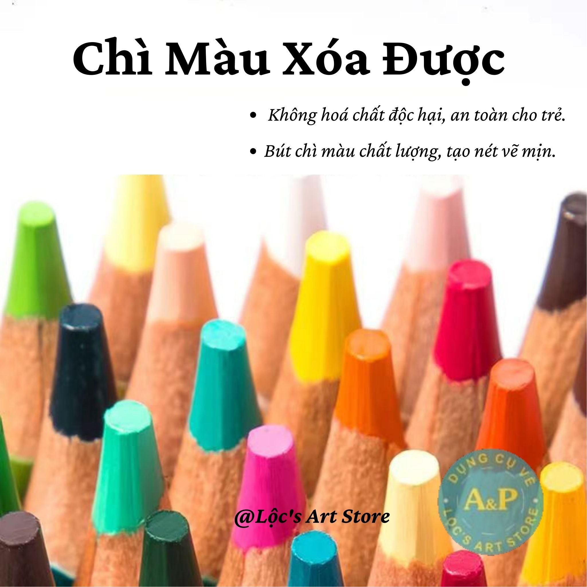 [Lộc'sArtStore] Bút chì màu xóa được G-STAR