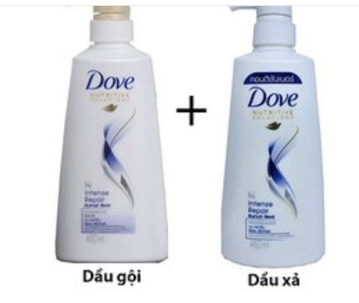 Combo 2 chai Gội+Xả Dove 460ml thái