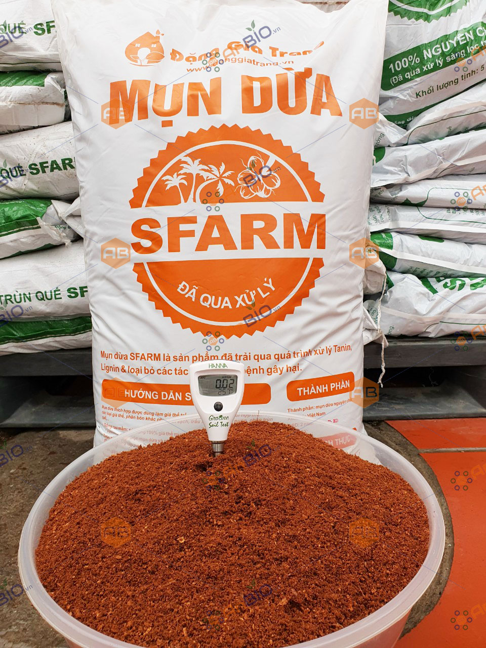 [HCM]MỤN DỪA SFARM ĐÃ QUA XỬ LÝ Bao 50dm3