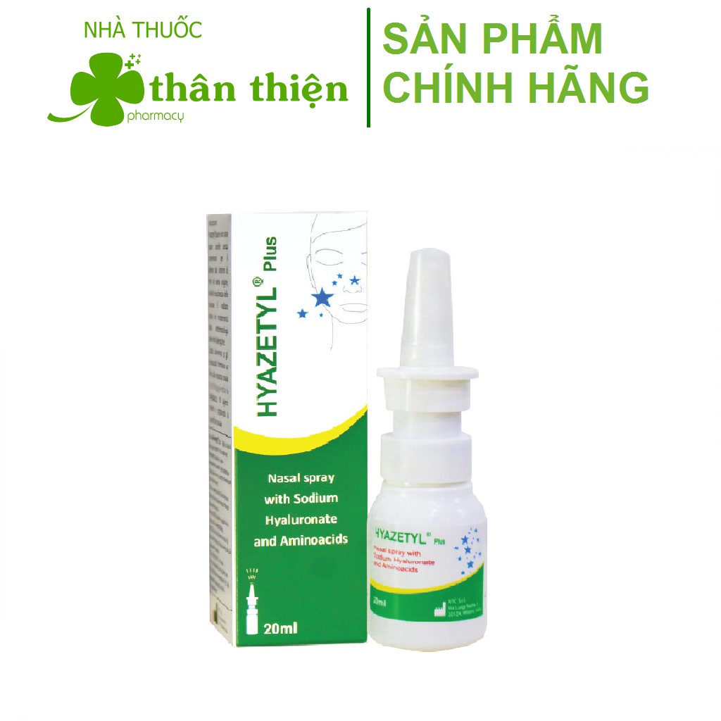 Xịt mũi Hyazetyl Plus – Hỗ trợ giúp thông mũi, giảm ngạt mũi do xoang, mũi dị ứng (15ml)