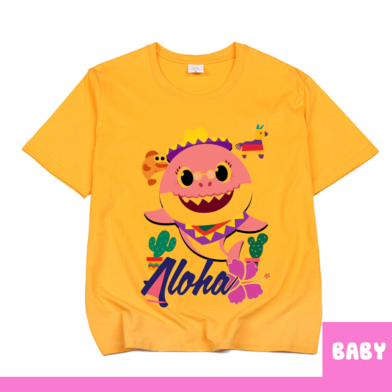Áo thun bé gái, áo bé gái Baby Shark dễ thương chất vải cotton hàn quốc mềm mịn và thoáng mát BGBB13 LAVIE CLOTHING