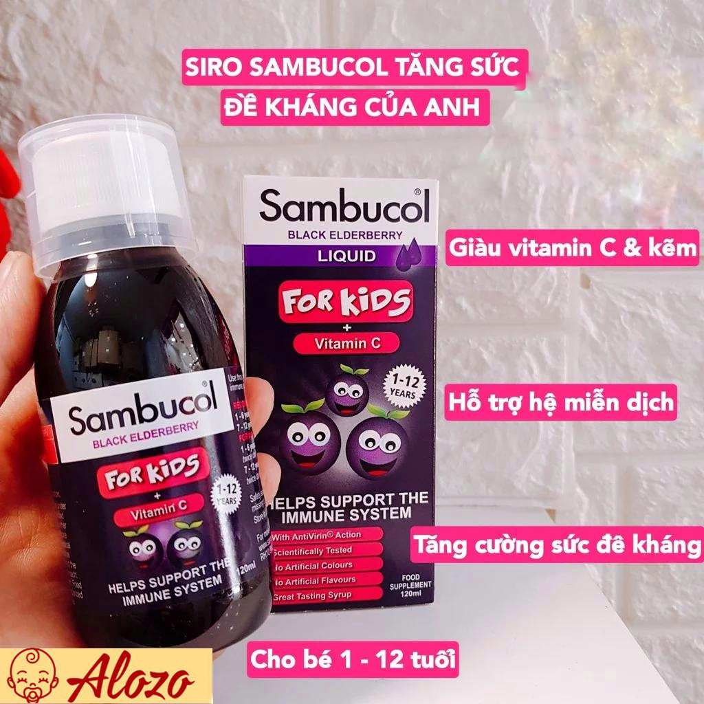 Siro Tăng Đề Kháng Sambucol Dành Cho Trẻ 120ml