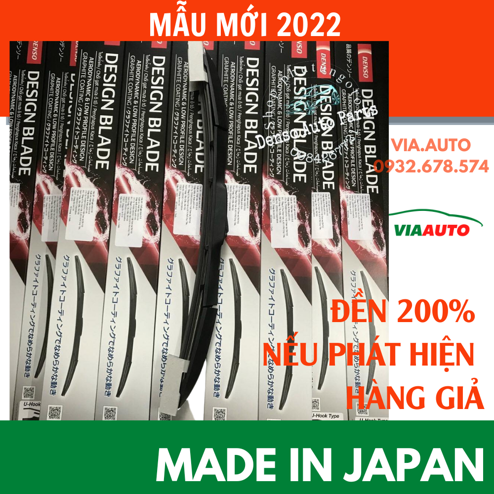 [HỎA TỐC HCM] Gạt mưa ô tô CHÍNH HÃNG Denso made in JAPAN siêu sạch đủ size cần gạt bằng nhựa 3 khúc