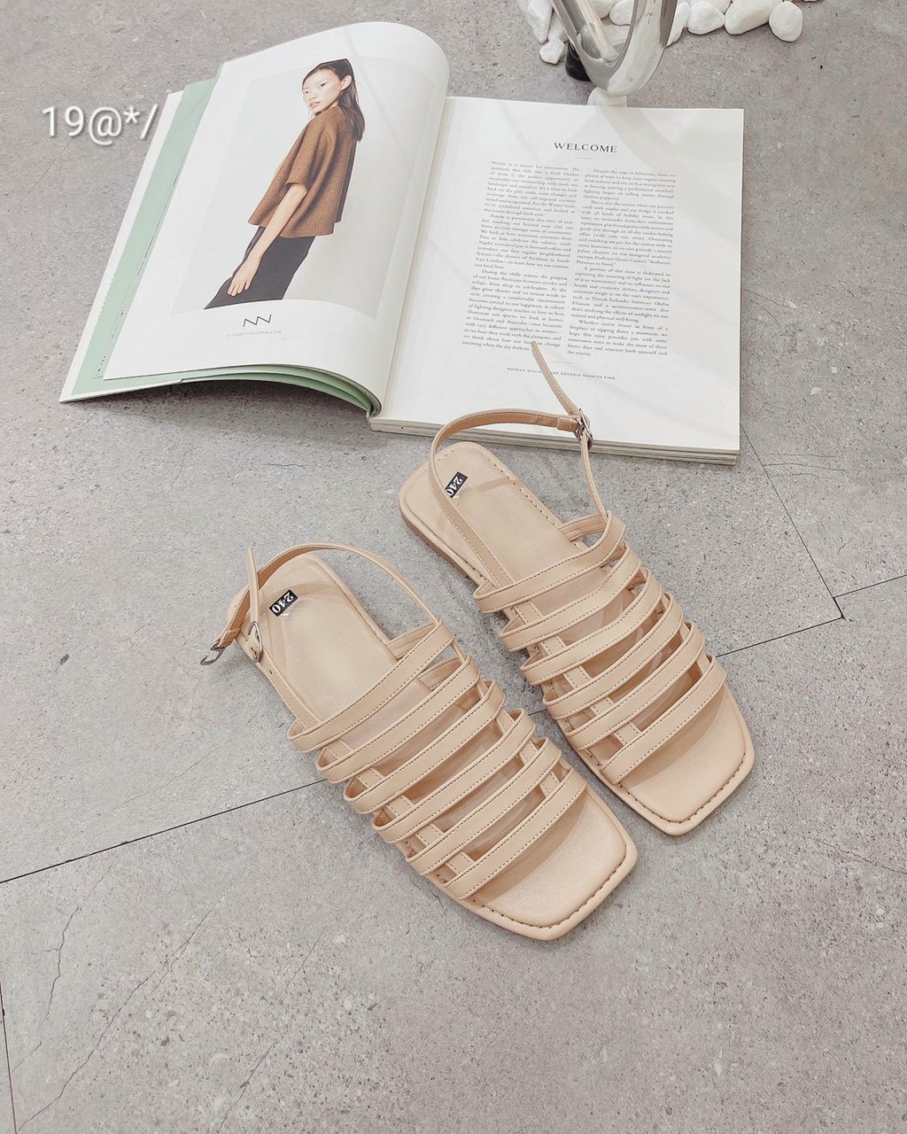 GIÀY SANDAL NỮ ĐẾ THẤP HÌNH THANG CÓ SIZE LỚN 35-42