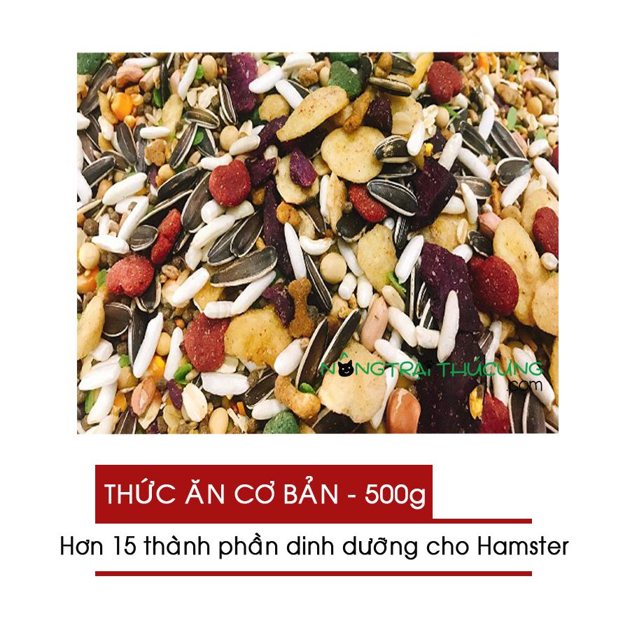 [HCM]Thức Ăn Ngũ Cốc Cơ Bản dành cho Hamster - Gói 500gr - [Nông Trại Thú Cưng]