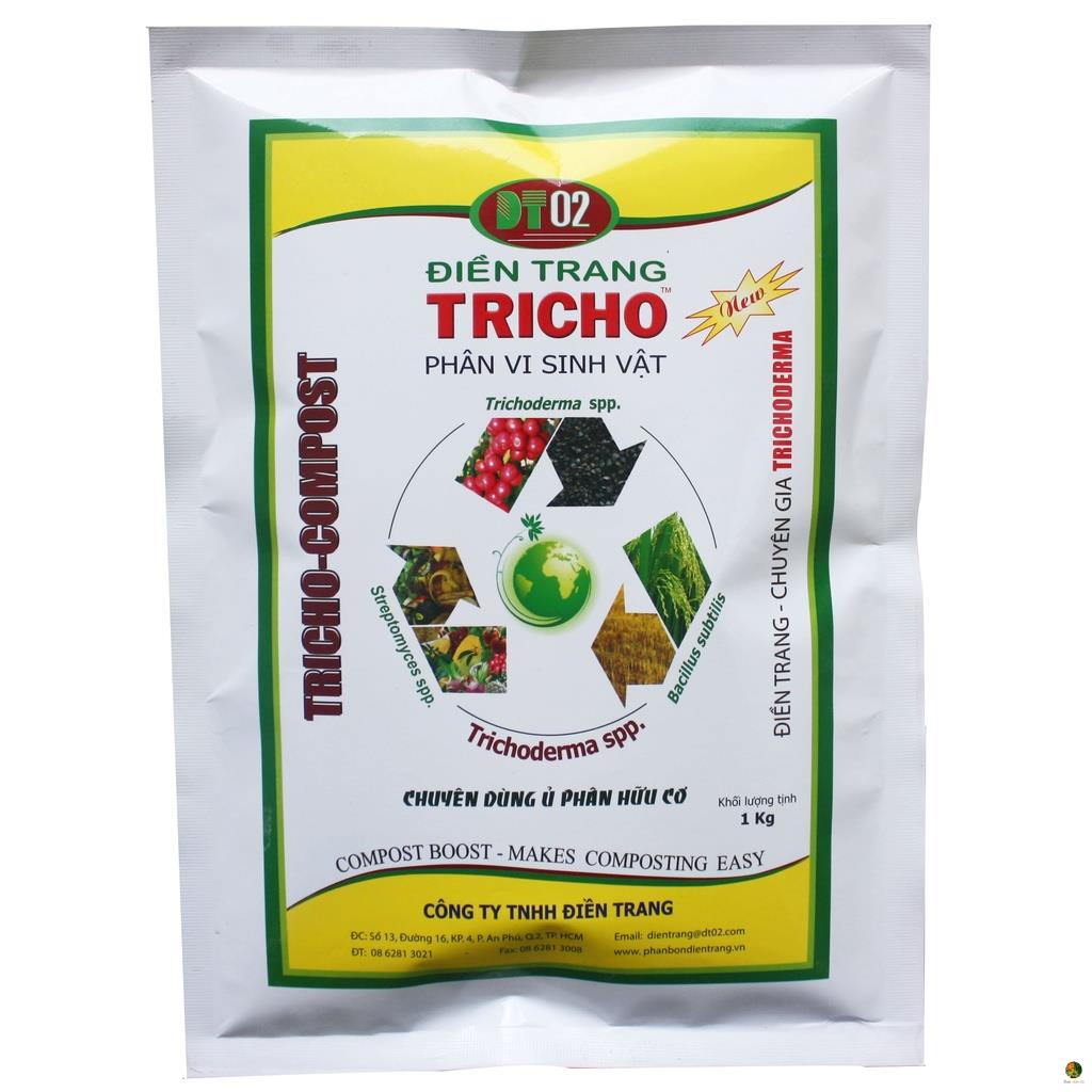 Tricho Compost 1kg chế phẩm Công ty Điền Trang chuyên dùng ủ phân hữu cơ