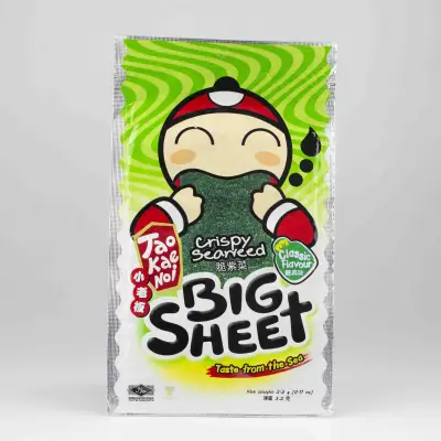 Bánh Snack rong biển giòn cậu chủ (TaoKaeNoi) Big Sheet 3.2g