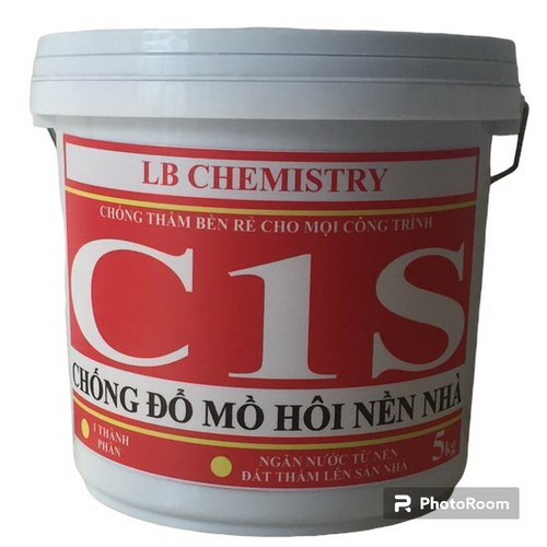 Vật liệu chống đổ mồ hôi nền nhà C1S (5kg). Nhà cũ hay mới đều dùng được. Nền không còn đổ mồ hôi sau thi công