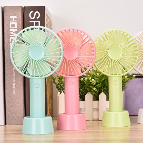 Quạt Tích Điện Để Bàn Mini Super Fan Gấp Gọn Có Thể Kéo Dài 3 Tốc Độ Gió Xoay 360 Cổng Sạc Usb Tiện Dụng, Bảo Hành 12 Tháng