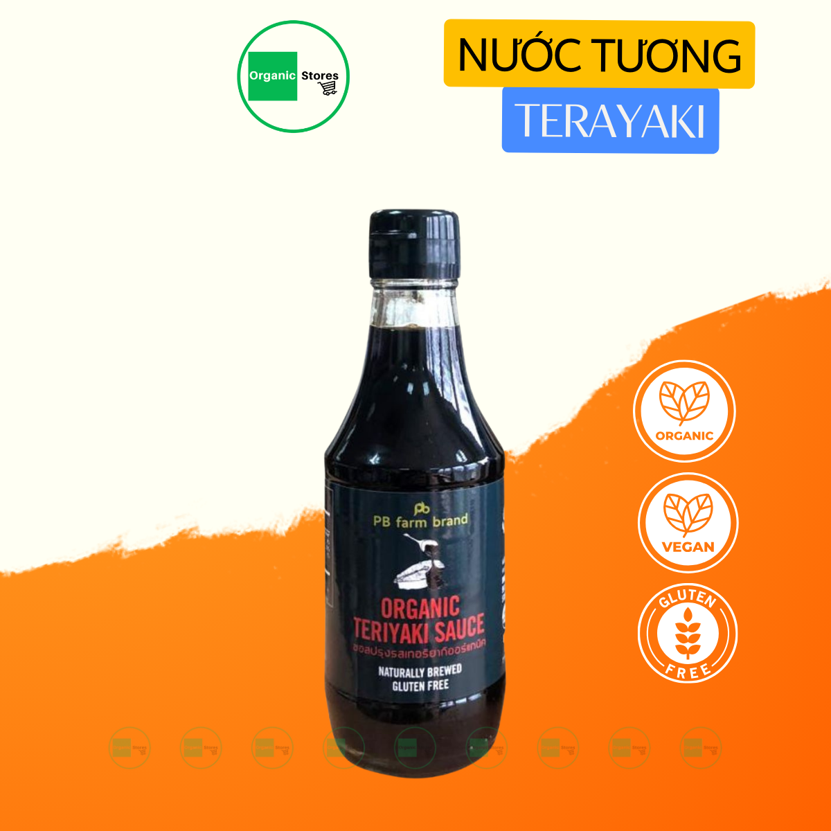 Teriyaki organic sauce 200ml-pbfarm
