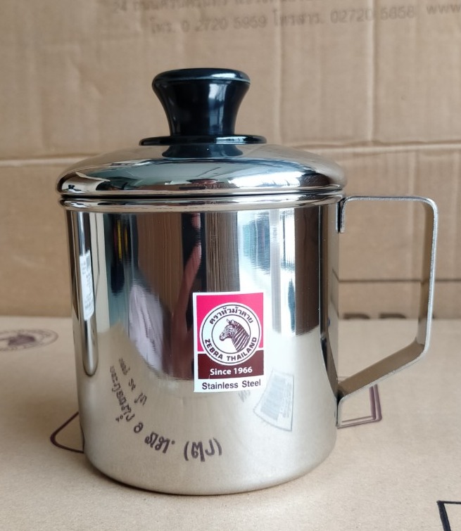 Ca nước Inox có nắp 11cm (1L) - 110111 Zebra Thái Lan