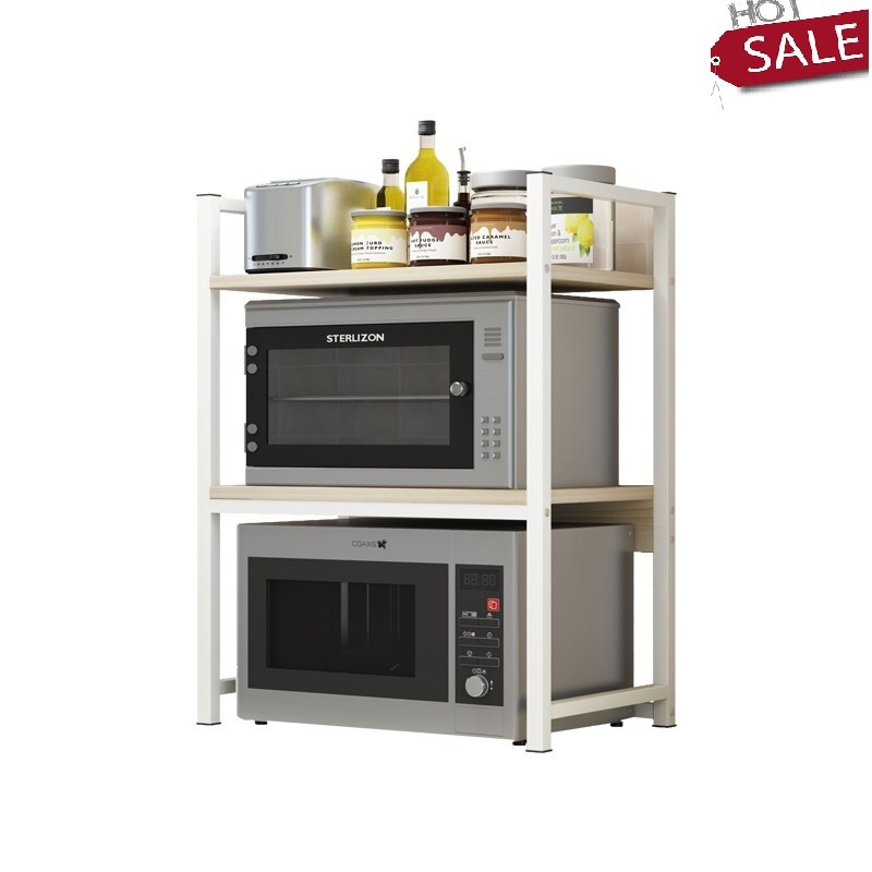 Kệ lò vi sóng 2 tầng - kệ lò nướng 2 tầng 53x35x80cm- kệ để lò vi sóng