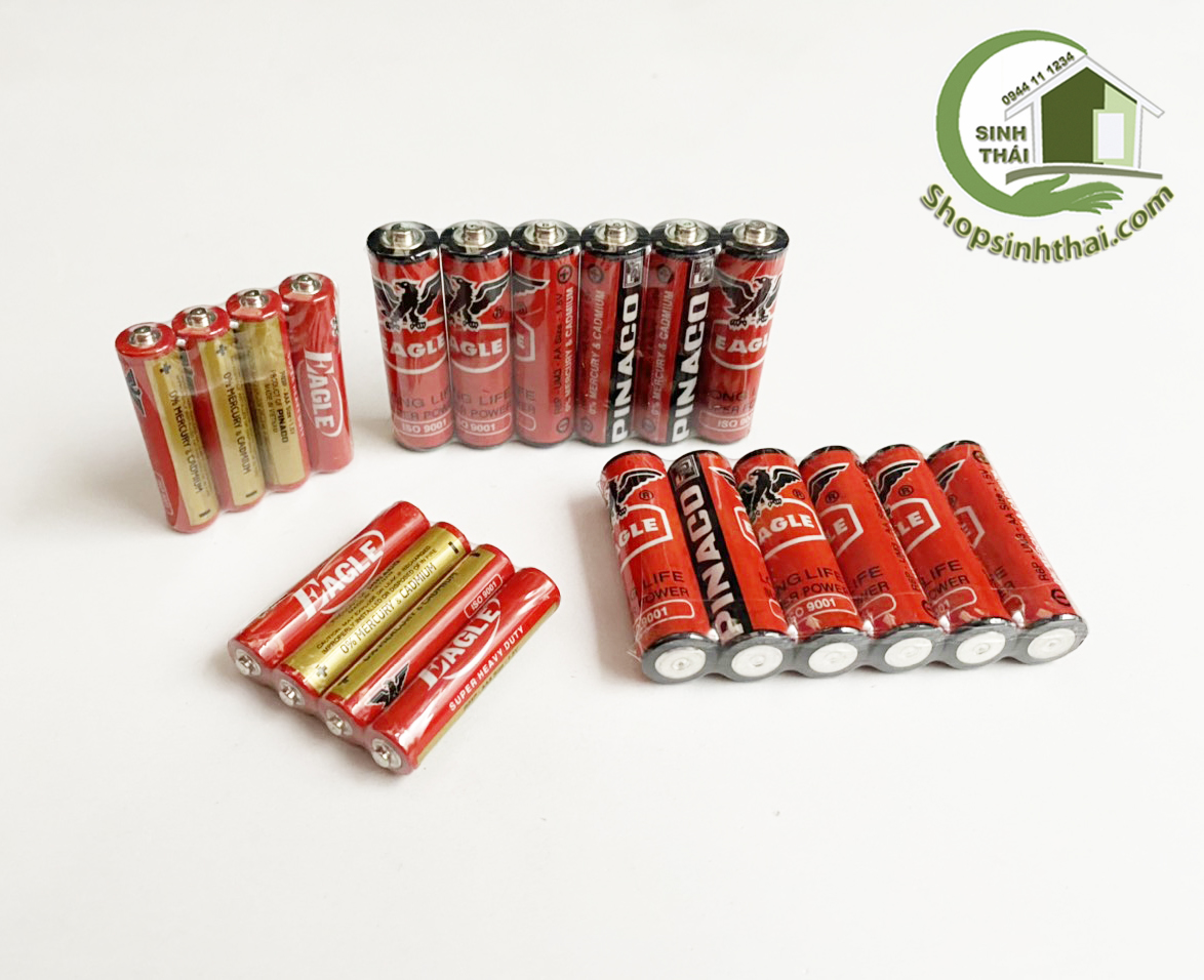 Pin tiểu AAA (3A) và AA (2A) Pin Con Ó - Pinaco ( 4 viên )