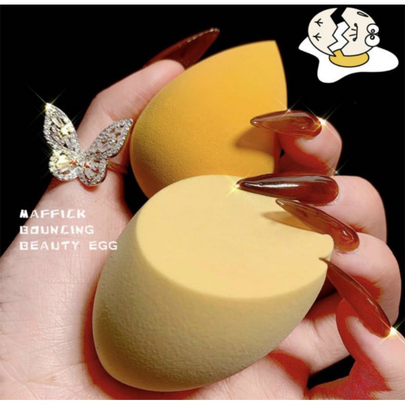 [HCM]BÔNG PHẤN HỒ LÔ MAFFICK BEAUTY EGG 1 SET 6 CÁI