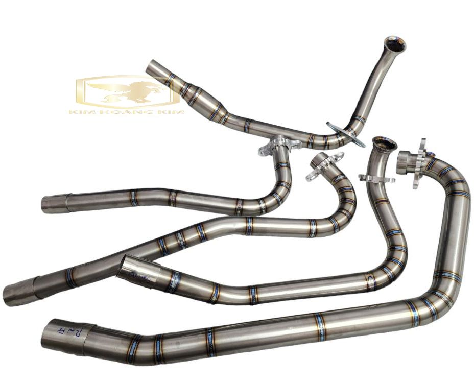 CỔ PÔ Titanium GẮN PÔ ZIN CHO Raider Fi Satria Fi  (Titan 100%) tặng kèm Khâu nhôm CNC