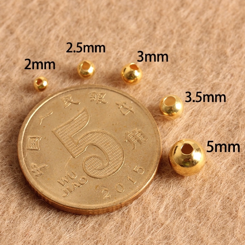 [BẠC CHUẨN S925] Bi bạc tròn trơn 2-4mm - MH836