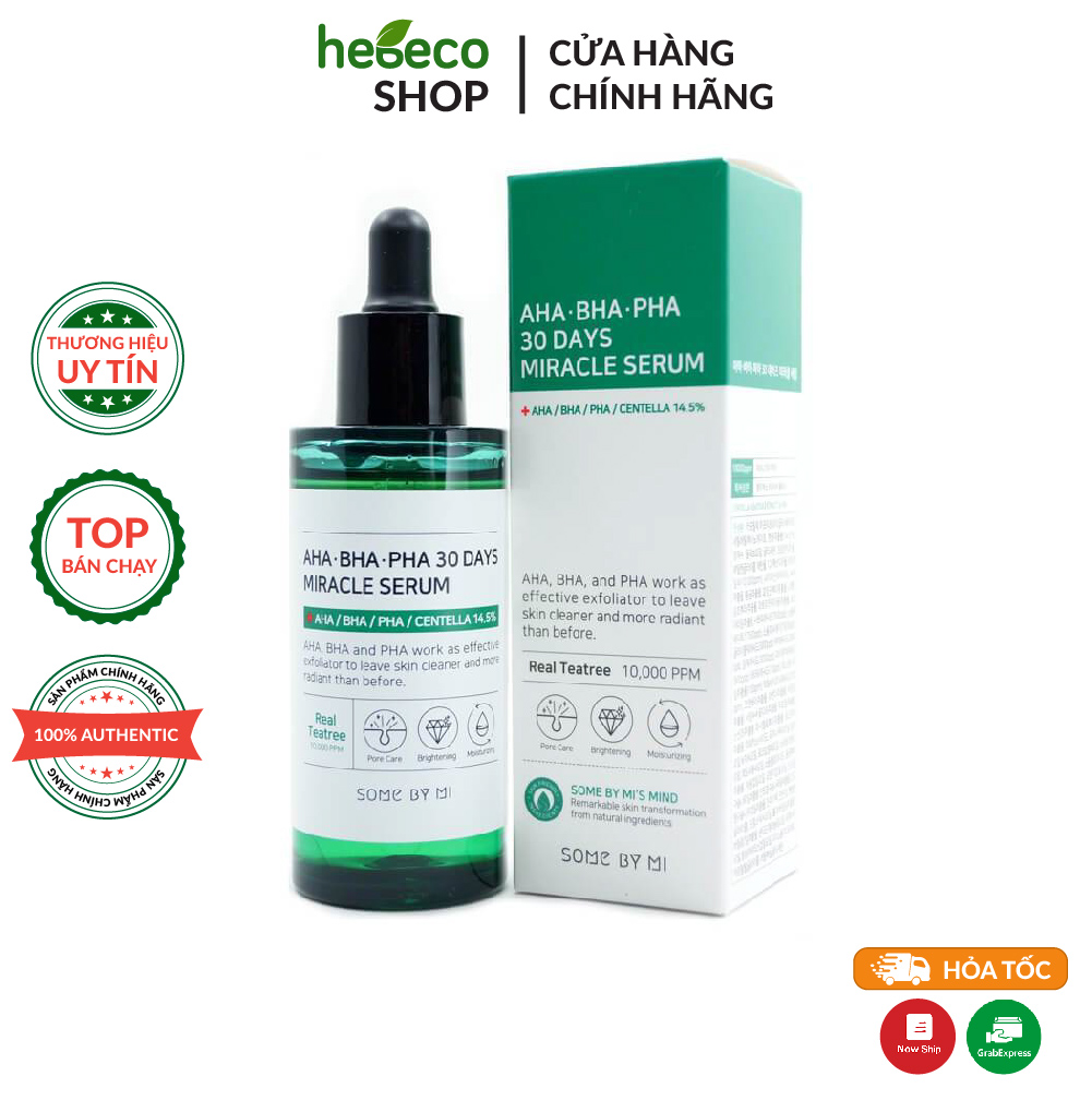 Serum mụn some by mi aha – bha – pha 30 days miracle serum 50ml - hàn quốc, cam kết hàng đúng mô tả, chất lượng đảm bảo an toàn đến sức khỏe người sử dụng