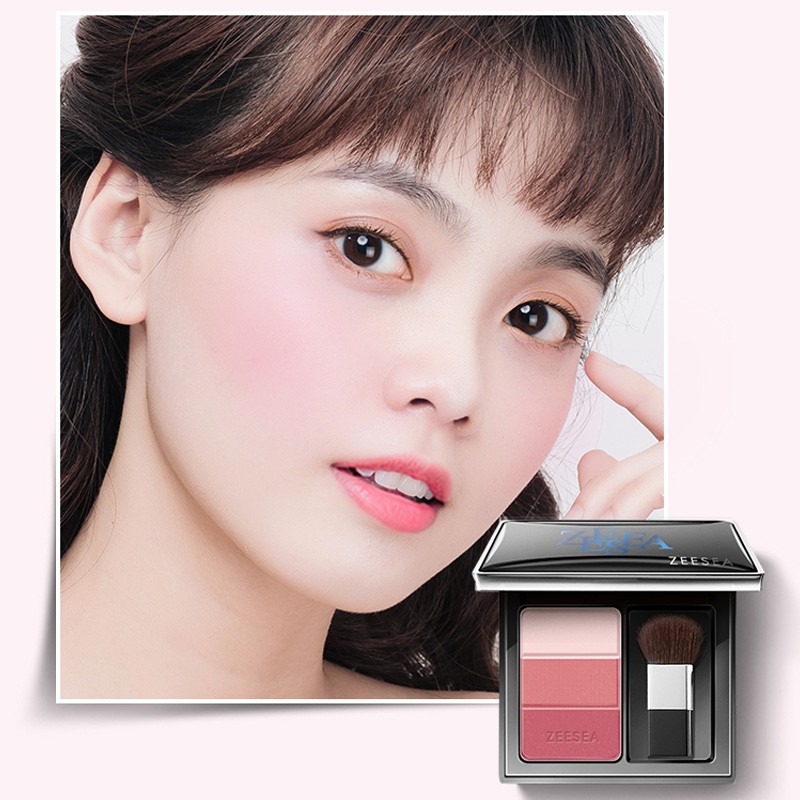 [NHẬP KHẨU] Phấn Má Hồng 3 Màu ZEESEA 3 Color Concealer Blusher 5g