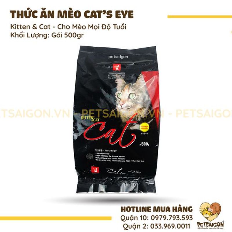 THỨC ĂN CATS EYE KITTEN & CAT CHO MÈO TẤT CẢ ĐỘ TUỔI