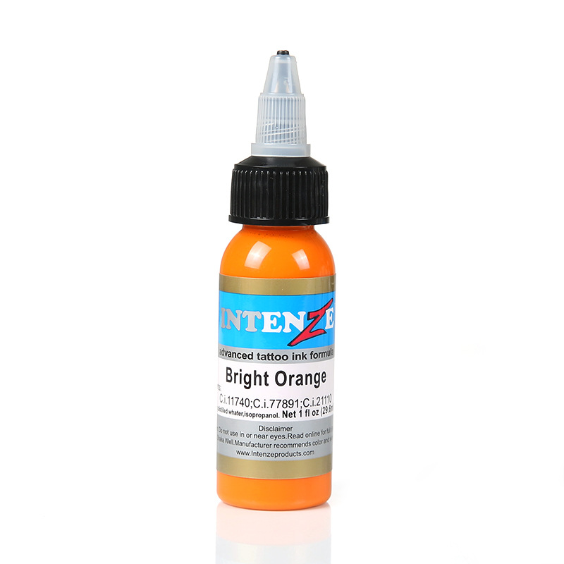 Mực lẻ các màu IntenZ 30ml - Mực xăm Intenz các màu cơ bản tattoo mini da tập xăm chất lượng.