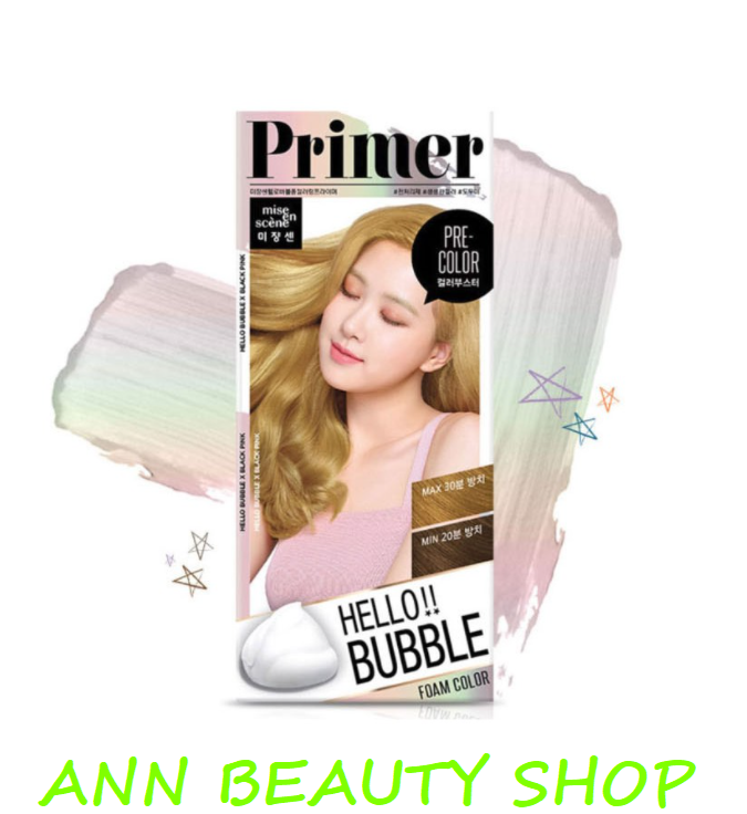 Nhuộm tóc dạng bọt Nâng Tone Tóc Hello Bubble Primer