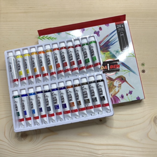 [HCM]Màu Nước/ Acrylic/ Gouache Mont Marte 12ml