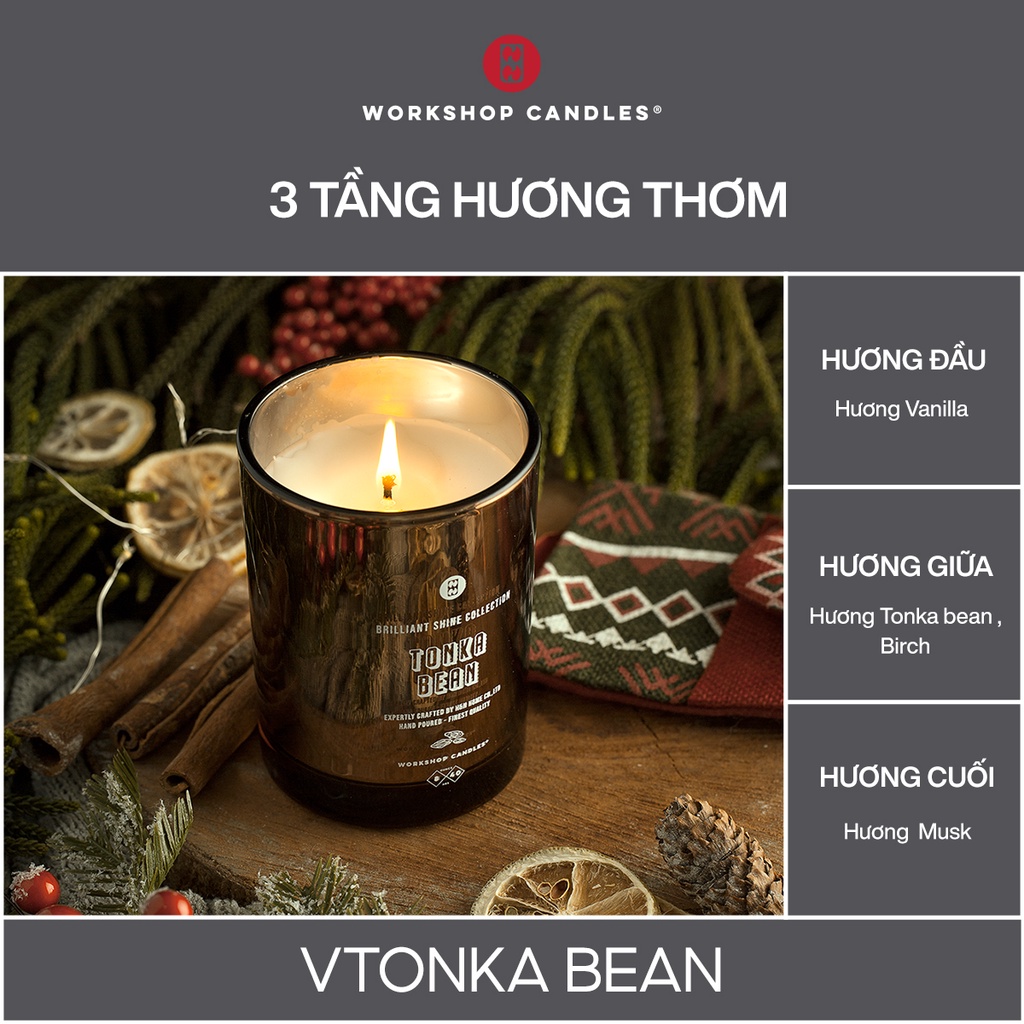 Workshop Candles - Nến thơm Vanilla Tonka 9oz
