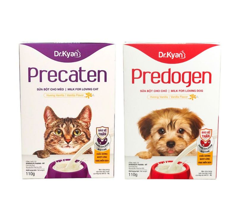 Sữa bột cho chó - mèo Precaten 110g