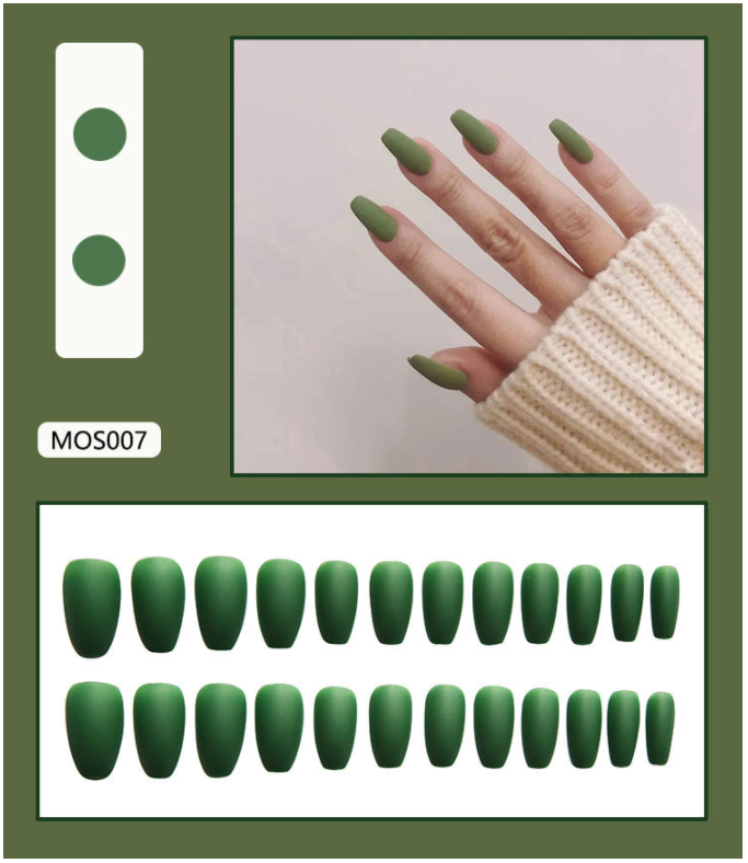 Bộ 24 móng tay giả làm nail đẹp MOS