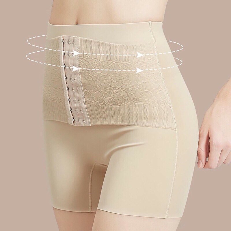 Quần gen nịt bụng móc cài trước chống cuộn đốt cháy mỡ hiệu quả