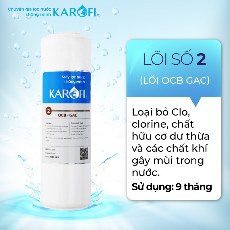 Bộ 3 lõi lọc RO KAROFI số 123