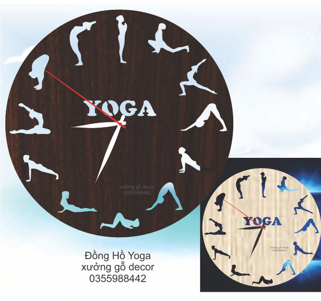 Đồng Hồ Yoga Treo Tường Giá rẻ