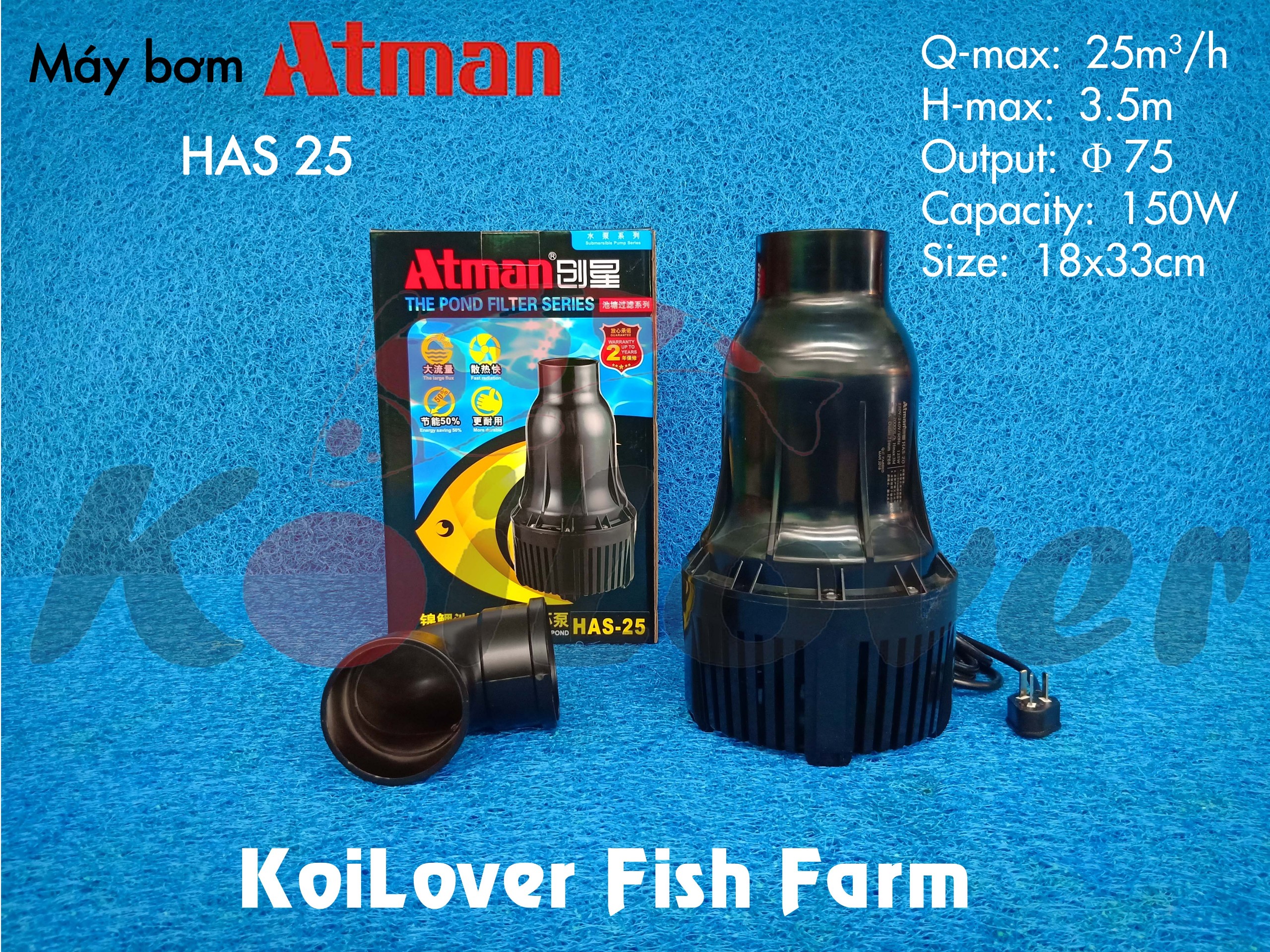 Máy bơm chìm Atman HAS Series (bơm tạt)