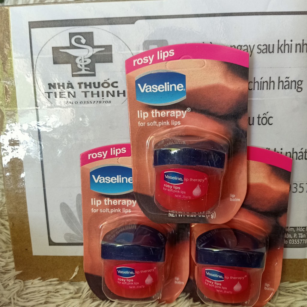 [HCM]son dưỡng môi vaseline lip therapy 7g - rosy lips