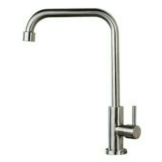[HCM]Vòi rửa bát chén (chỉ lạnh) INOX SUS 304 ống phi 24
