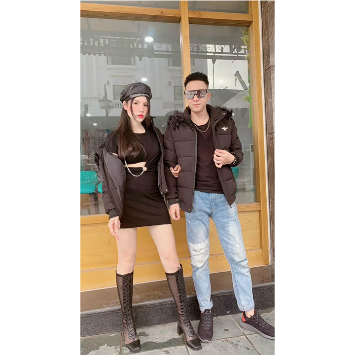 Áo Khoác Phao Nam Mũ Lông Hàng Cao Cấp