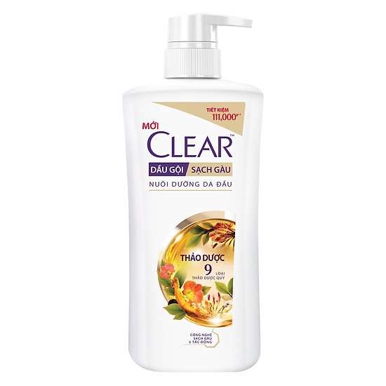 [HCM]Dầu Gội Sạch Gàu CLEAR Thảo Dược 650g