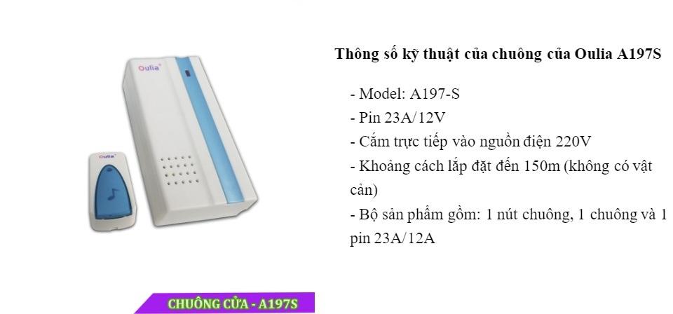Chuông Cửa Ouia A-197S