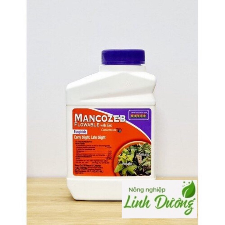 Chế phẩm Mancozeb Flowable With Zinc, nhập khẩu Mỹ