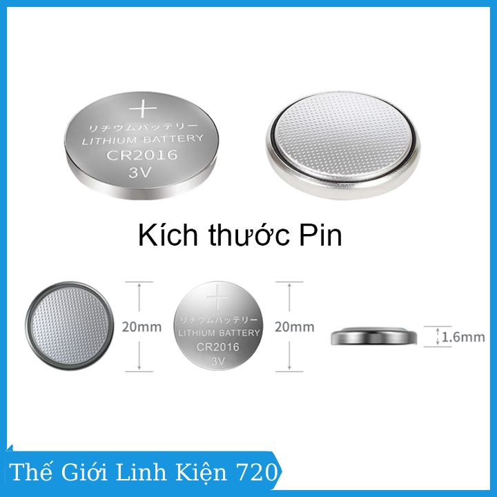 Pin cúc áo 3V CR 2016