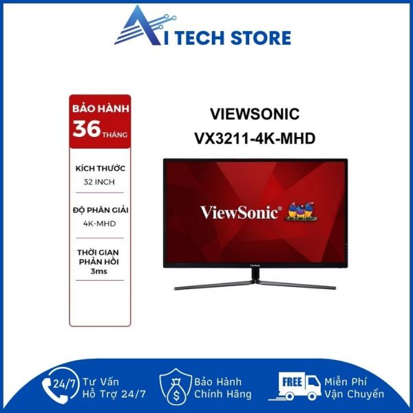 Bảng giá [Freeship] Màn hình máy tính ViewSonic VX3211-4K-mhd/ 32 inch 4K/ VA/ 60hz/ 3Yrs -AI Tech Store- AI150 Thiết Kế Hiện Đại, Khả Năng Quản Lý Và Bảo Mật Độc Quyền Phong Vũ