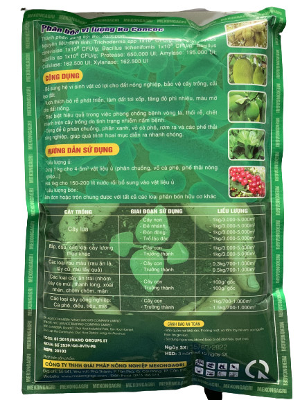 Tricho MKA nấm đối kháng Trichoderma hữu cơ vi sinh - 1kg