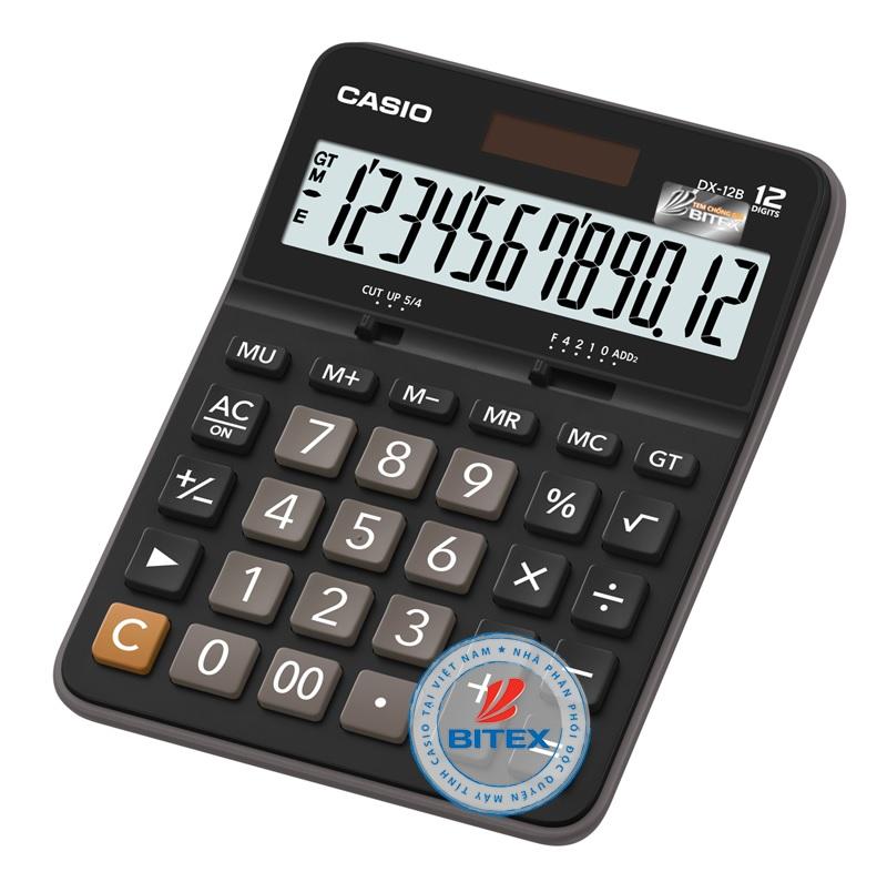 Máy tính Casio DX-12B - Chính hãng Bitex, Bảo hành 7 năm