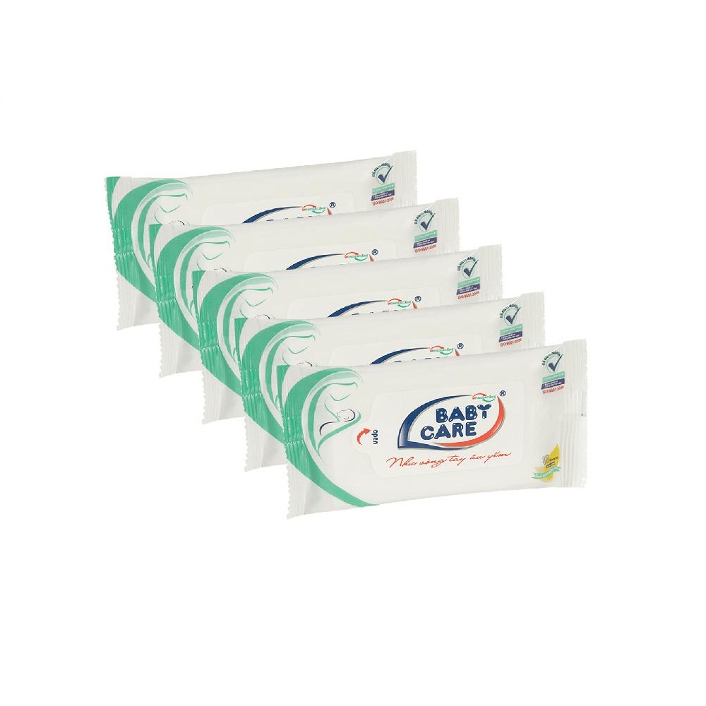 Khăn ướt Baby Care 10 miếng - Kháng khuẩn
